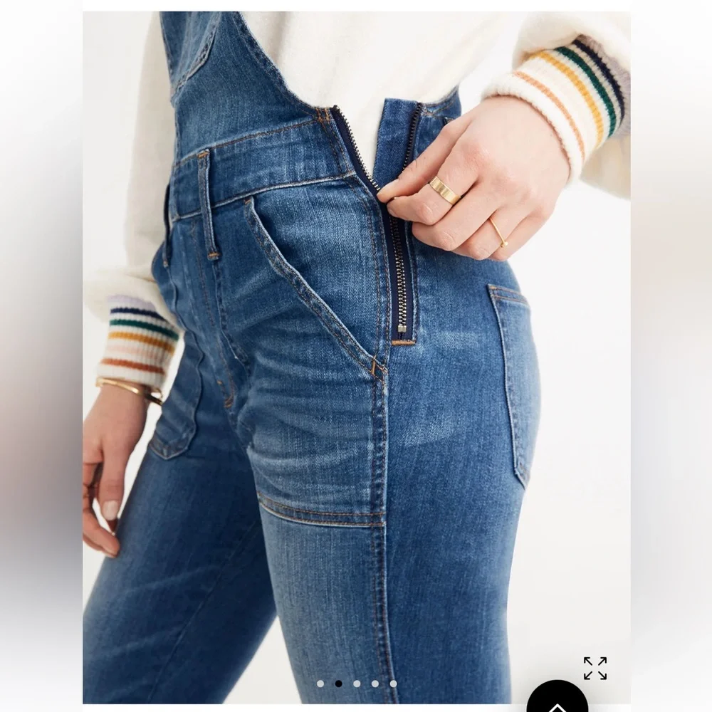 Madewell Skinny Overalls in Jansing Wash - Picture 2 of 9